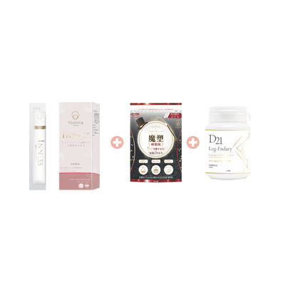 [The most powerful slimming combination is all-round slimming from the inside to the outside! 】Inness Anti-Acne Drink (Endocrine Regulating Essence) + MoSculpting Cellulite Pills + D21 Quick-acting Leg Slimming Pills 